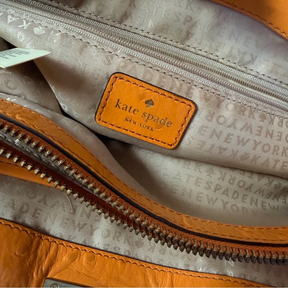 Kate Spade New York Windsor Square Gabrielle Ostrich Embossed Leather Tote - Picture 12 of 16